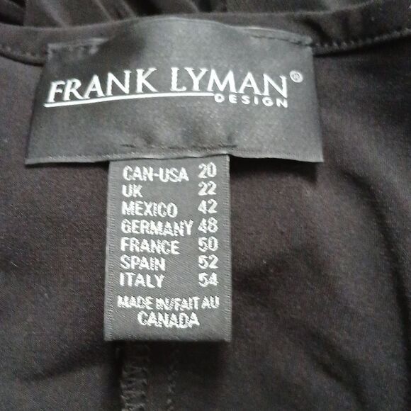 Frank Lyman Design snakeskin print long sleeve tunic Sz 20 NWOT - Picture 7 of 7